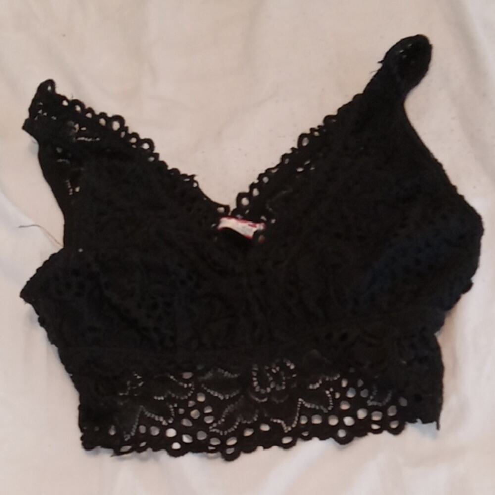 Altar'd State Women's Size Small Elegant Black Lace Bralette
